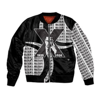 Malcolm X Legacy 1925-2026 Bomber Jacket African American Heritage - Iconic Portrait Silhouette