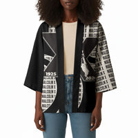 Malcolm X Legacy 1925-2026 Kimono African American Heritage - Iconic Portrait Silhouette