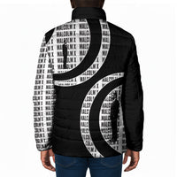 Malcolm X Legacy 1925-2026 Padded Jacket African American Heritage - Iconic Portrait Silhouette