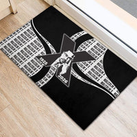 Malcolm X Legacy 1925-2026 Rubber Doormat African American Heritage - Iconic Portrait Silhouette