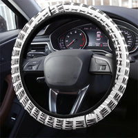 Malcolm X Legacy 1925-2026 Steering Wheel Cover African American Heritage - Iconic Portrait Silhouette