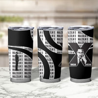 Malcolm X Legacy 1925-2026 Tumbler Cup African American Heritage - Iconic Portrait Silhouette
