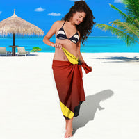 Personalized Belgium Red Devils Football Mascot Sarong Fierce Devil Graphic With Belgian Flag