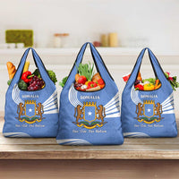 Somalia Grocery Bag with Coat of Arms One Star One Nation Blue White Spirit