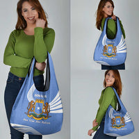 Somalia Grocery Bag with Coat of Arms One Star One Nation Blue White Spirit