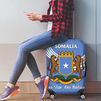 Somalia Luggage Cover with Coat of Arms One Star One Nation Blue White Spirit