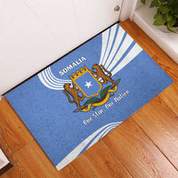 Somalia Rubber Doormat with Coat of Arms One Star One Nation Blue White Spirit