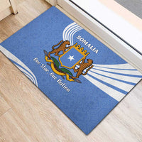 Somalia Rubber Doormat with Coat of Arms One Star One Nation Blue White Spirit