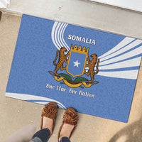 Somalia Rubber Doormat with Coat of Arms One Star One Nation Blue White Spirit