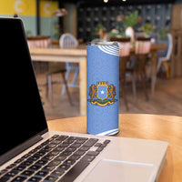 Somalia Skinny Tumbler with Coat of Arms One Star One Nation Blue White Spirit