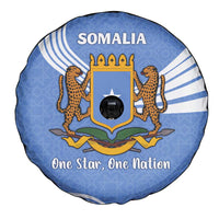 Somalia Spare Tire Cover with Coat of Arms One Star One Nation Blue White Spirit