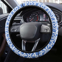 Somalia Steering Wheel Cover with Coat of Arms One Star One Nation Blue White Spirit