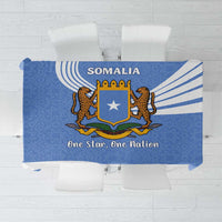 Somalia Tablecloth with Coat of Arms One Star One Nation Blue White Spirit