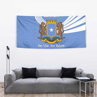 Somalia Tapestry with Coat of Arms One Star One Nation Blue White Spirit