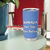 Somalia Tumbler Cup with Coat of Arms One Star One Nation Blue White Spirit