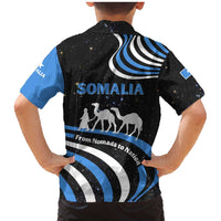 Somalia Family Matching Mermaid Dress and Hawaiian Shirt with From Nomads to Nation Camel Galaxy Flag Spirit