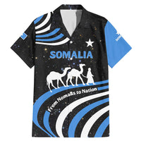 Somalia Family Matching Mermaid Dress and Hawaiian Shirt with From Nomads to Nation Camel Galaxy Flag Spirit