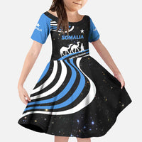 Somalia Family Matching Off Shoulder Maxi Dress and Hawaiian Shirt with From Nomads to Nation Camel Galaxy Flag Spirit