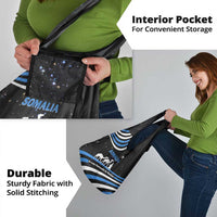 Somalia Grocery Bag with From Nomads to Nation Camel Galaxy Flag Spirit