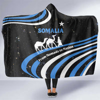 Somalia Hooded Blanket with From Nomads to Nation Camel Galaxy Flag Spirit