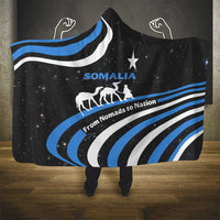 Somalia Hooded Blanket with From Nomads to Nation Camel Galaxy Flag Spirit
