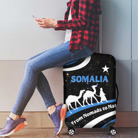 Somalia Luggage Cover with From Nomads to Nation Camel Galaxy Flag Spirit