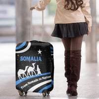 Somalia Luggage Cover with From Nomads to Nation Camel Galaxy Flag Spirit