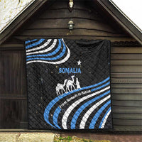 Somalia Quilt with From Nomads to Nation Camel Galaxy Flag Spirit