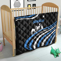 Somalia Quilt with From Nomads to Nation Camel Galaxy Flag Spirit