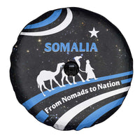 Somalia Spare Tire Cover with From Nomads to Nation Camel Galaxy Flag Spirit