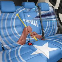 Somalia Back Car Seat Cover with Raised Fist Flag Blue Unity Wave Spirit