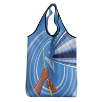 Somalia Grocery Bag with Raised Fist Flag Blue Unity Wave Spirit