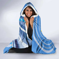 Somalia Hooded Blanket with Raised Fist Flag Blue Unity Wave Spirit