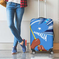 Somalia Luggage Cover with Raised Fist Flag Blue Unity Wave Spirit