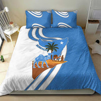 Somalia Bedding Set with Camel Desert Map Palm Tree Heritage Spirit