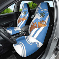 Somalia Car Seat Cover with Camel Desert Map Palm Tree Heritage Spirit