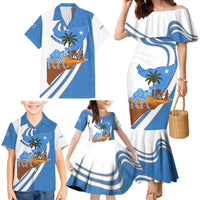 Somalia Family Matching Mermaid Dress and Hawaiian Shirt with Camel Desert Map Palm Tree Heritage Spirit