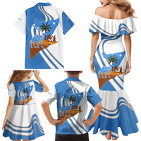 Somalia Family Matching Mermaid Dress and Hawaiian Shirt with Camel Desert Map Palm Tree Heritage Spirit