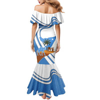 Somalia Family Matching Mermaid Dress and Hawaiian Shirt with Camel Desert Map Palm Tree Heritage Spirit