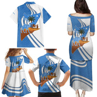 Somalia Family Matching Puletasi and Hawaiian Shirt with Camel Desert Map Palm Tree Heritage Spirit