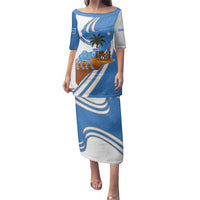 Somalia Family Matching Puletasi and Hawaiian Shirt with Camel Desert Map Palm Tree Heritage Spirit