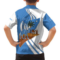 Somalia Family Matching Short Sleeve Bodycon Dress and Hawaiian Shirt with Camel Desert Map Palm Tree Heritage Spirit