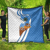 Somalia Quilt with Camel Desert Map Palm Tree Heritage Spirit