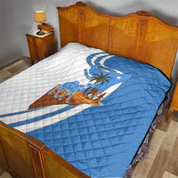 Somalia Quilt with Camel Desert Map Palm Tree Heritage Spirit