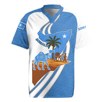 Somalia Rugby Jersey with Camel Desert Map Palm Tree Heritage Spirit