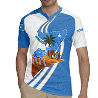 Somalia Rugby Jersey with Camel Desert Map Palm Tree Heritage Spirit