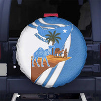 Somalia Spare Tire Cover with Camel Desert Map Palm Tree Heritage Spirit