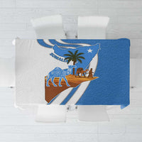 Somalia Tablecloth with Camel Desert Map Palm Tree Heritage Spirit