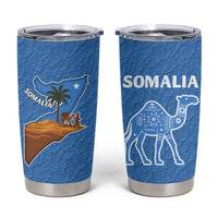 Somalia Tumbler Cup with Camel Desert Map Palm Tree Heritage Spirit