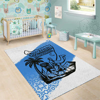 Somalia Area Rug with Soomaaliya Ha Noolaato Nomad Moon Flag Spirit